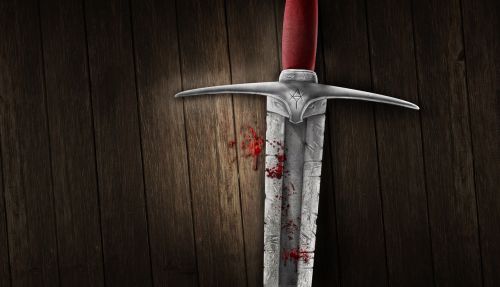sword blood background