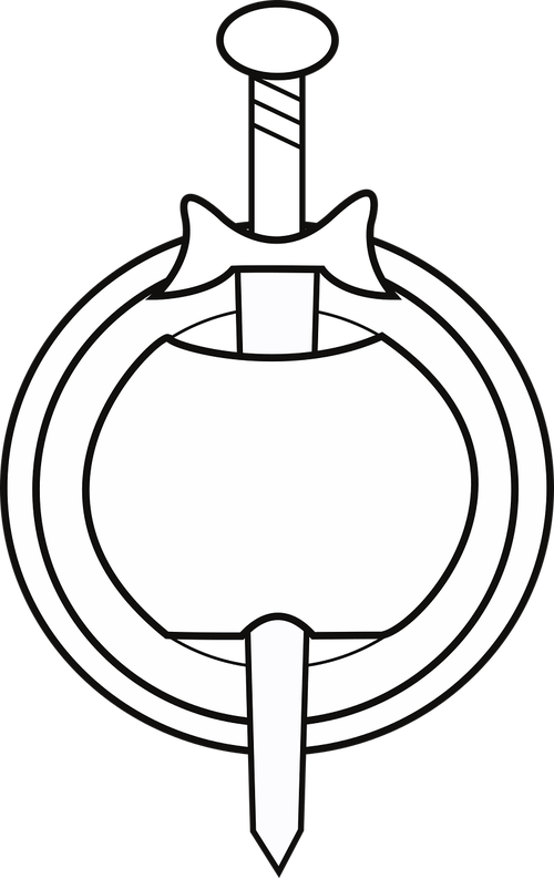 sword and shield  logo  armor