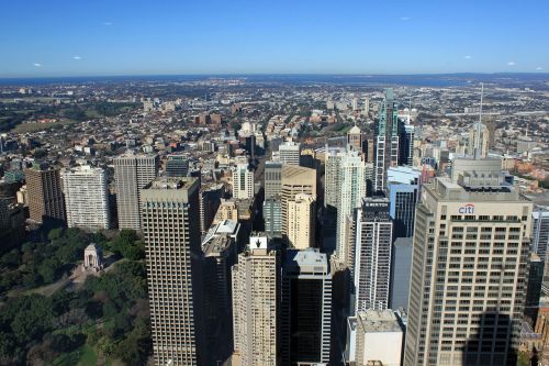 sydney skyscrapers city view