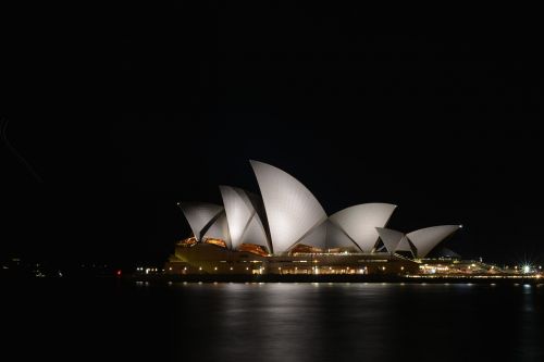 sydney opera house night view