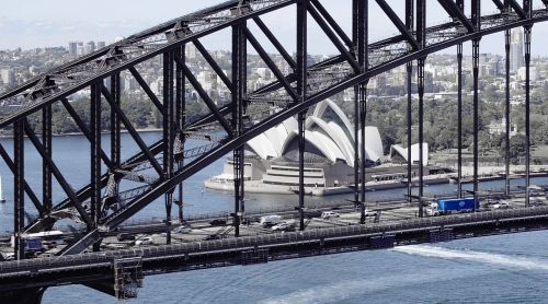 sydney opera bridge