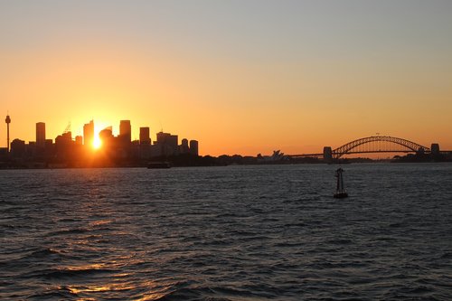 sydney  australia  sunset