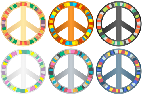 symbol peace colorful