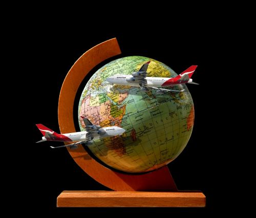 symbolic fly around the world trip around the world