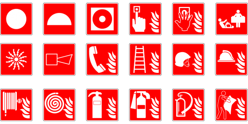 symbols emergency fire