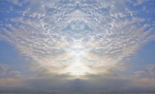 Symmetric Cloud Spread At Dawn
