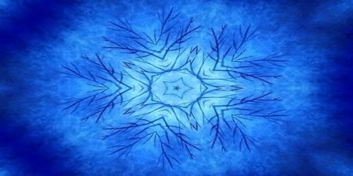 symmetry kaleidoscope blue