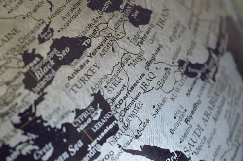 syria middle east map