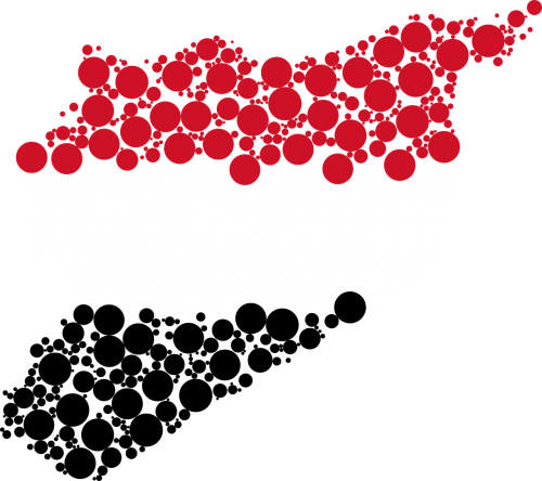 syria map flag