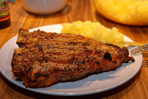 t-bone steak meat