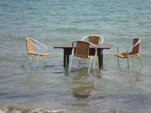 table corfu beach