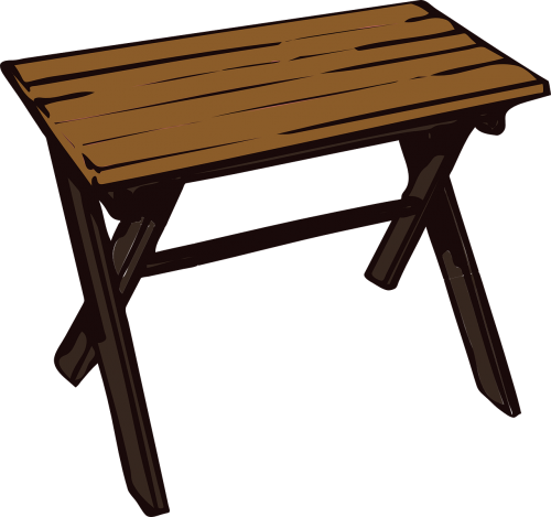 table wooden small
