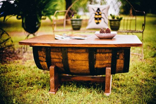 table rustic wooden