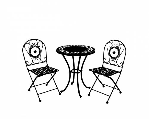Table And Chairs Silhouette