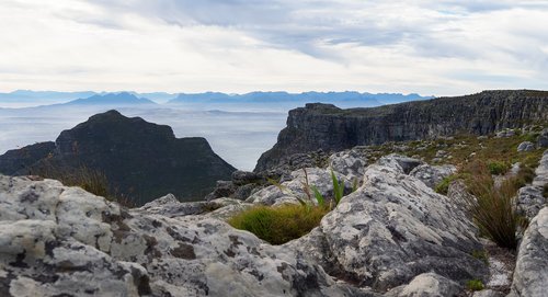 table mountain panoramic  boland mountains  hottentots-holland mountains