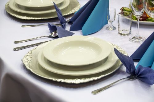 table setting cutlery catering