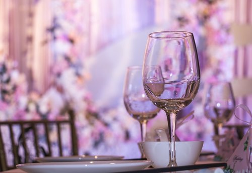 tables  celebration  wine