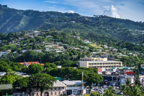 tahiti landscape mountain