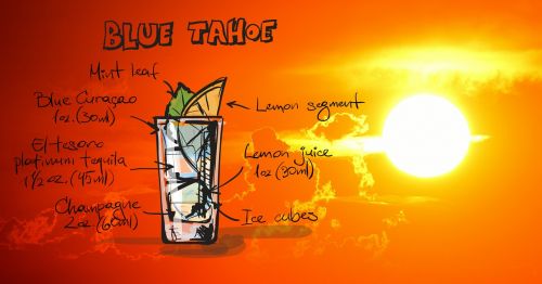 tahoe blue cocktail drink