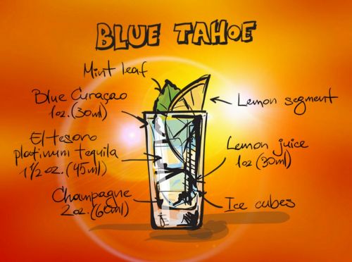 tahoe blue cocktail drink