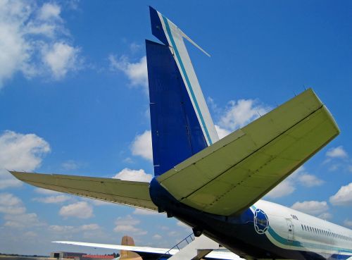 tail of b-707 boeing jet