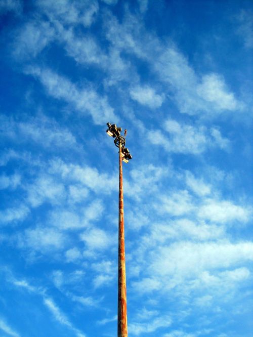 Tall Pole With Light On Top