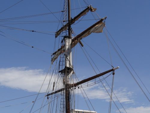 tall ship mast sails