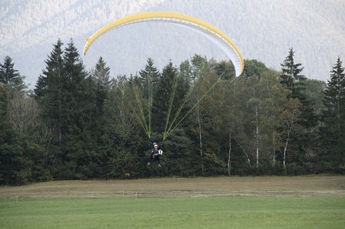 tandem jump  paragliding  tandem flight