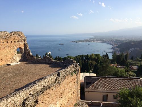 taormina landscape view