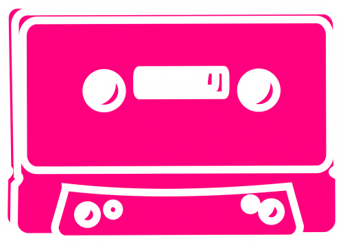 tape pink magnetic tape