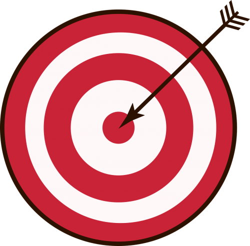 target bull's eye archery