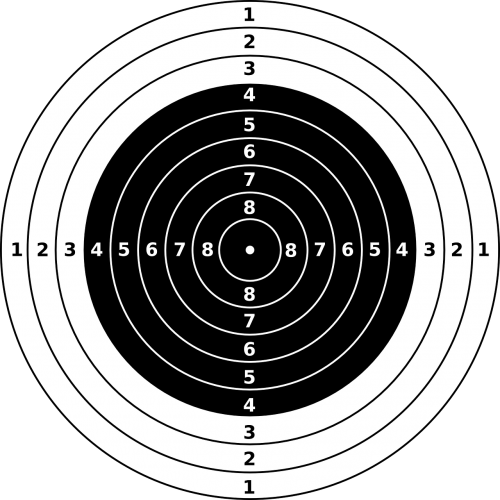 targets bullseye riffle