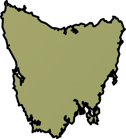 tasmania map australia