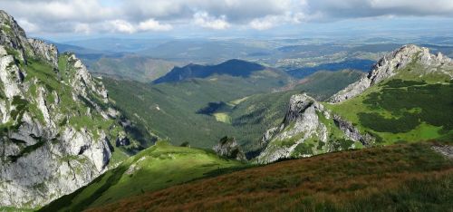 tatry mountains trail in the red peaks of