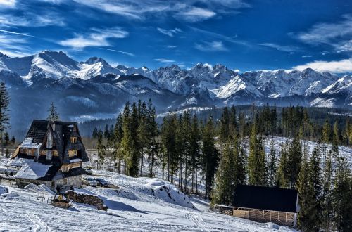 tatry snow mountains