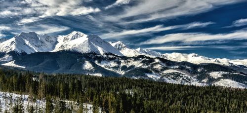 tatry snow mountains