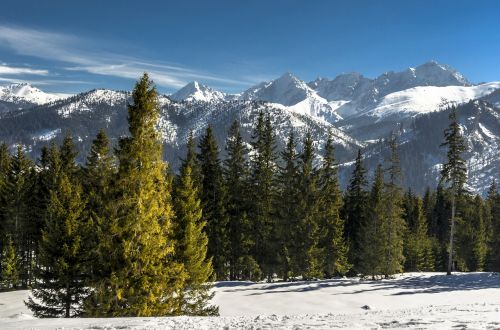 tatry snow mountains