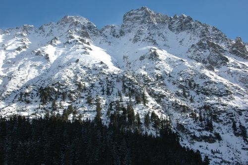 tatry winter mountains