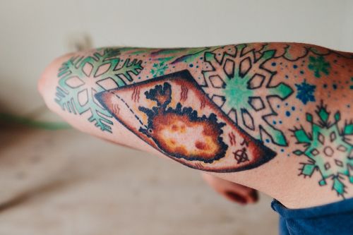 tattoo ink snowflake
