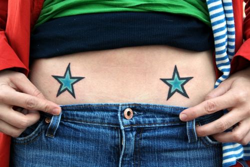 tattoos belly stars
