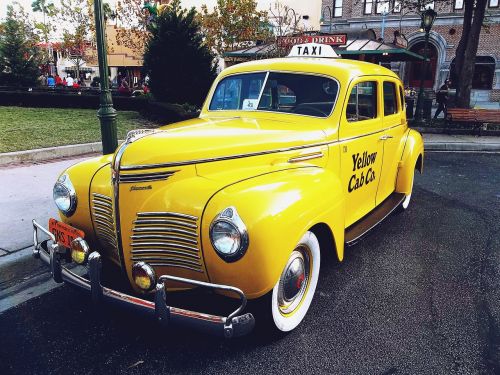 taxi car vintage