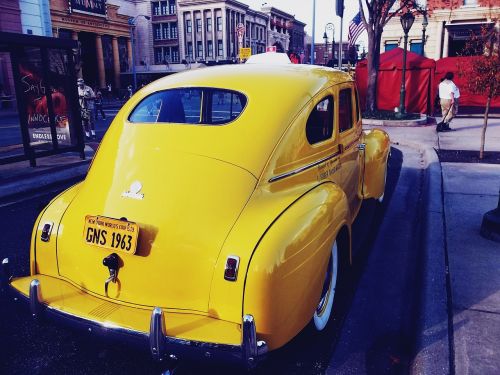 taxi car vintage