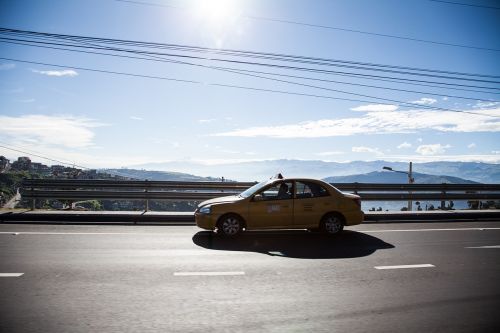 taxi sky sun travel