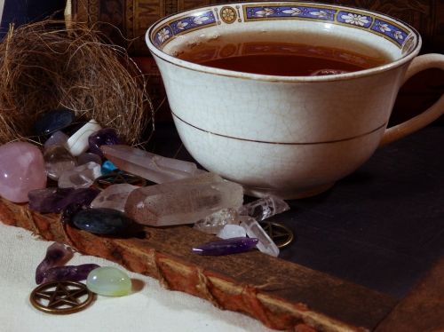 tea crystals still life