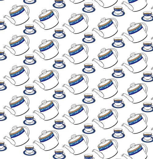 tea teacup teapot