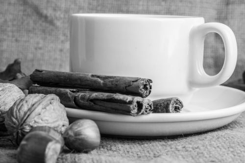 Tea And Autumn Decorations