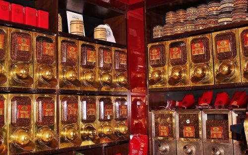 tea shop box shelf fragrance oasis