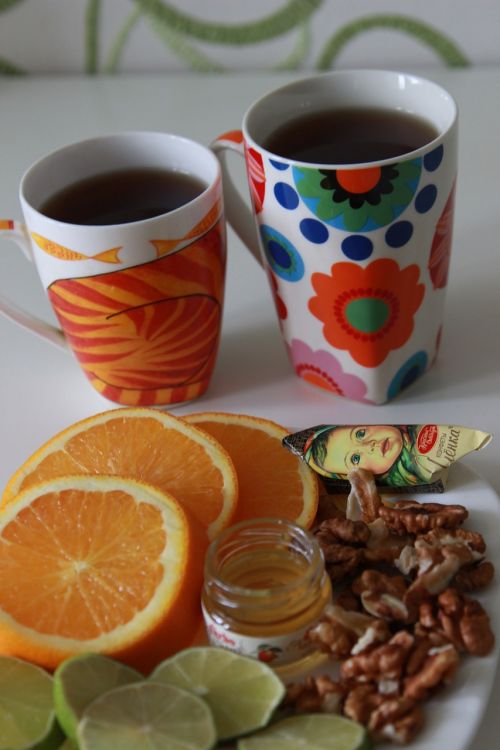 tea time orange table