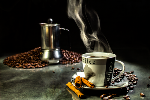 teacup  coffee  grains