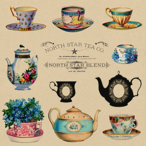 teacups vintage retro